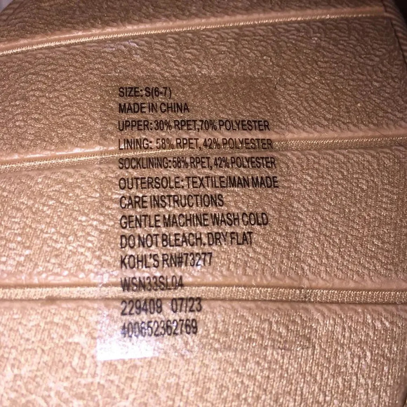 Sonoma Women's Tan machine washable warm cozy slipper booties size S 6-7 NWT - Picture 4 of 4